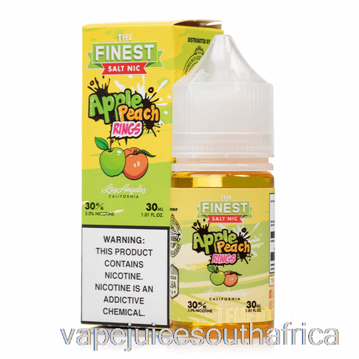 Vape Juice South Africa Apple Peach Sour Rings - The Finest Candy Edition Salt Nic - 30Ml 50Mg